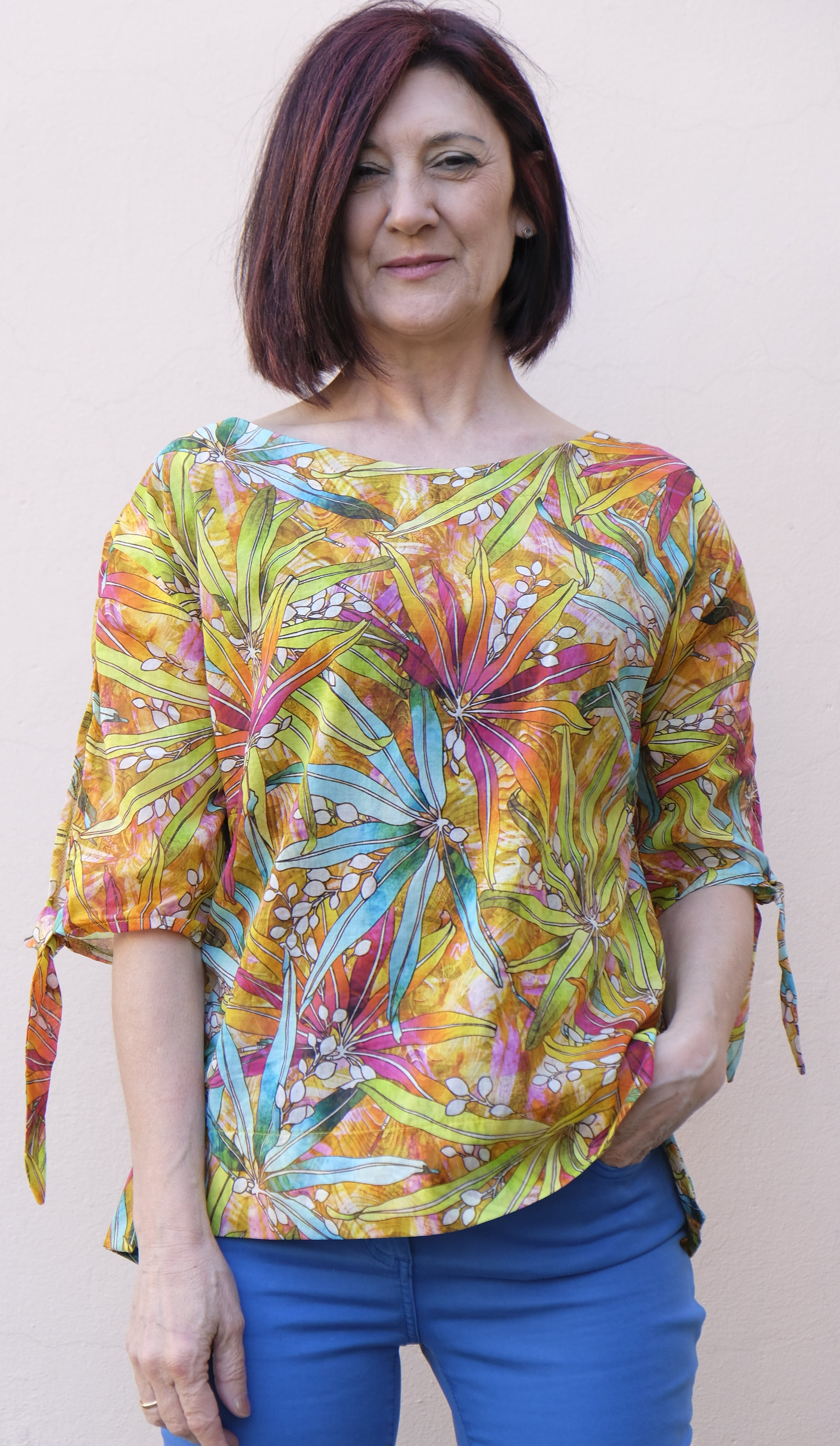 Terre del Vento - Camicia 100% puro cotone biologico fantasia - shopmonicamoda